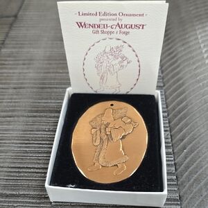 Wendell August Copper Santa Ornament